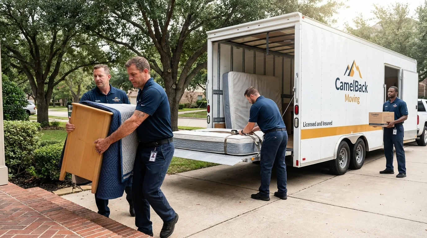 Crew loading residential truck for cross-state move from Incline Village, NV